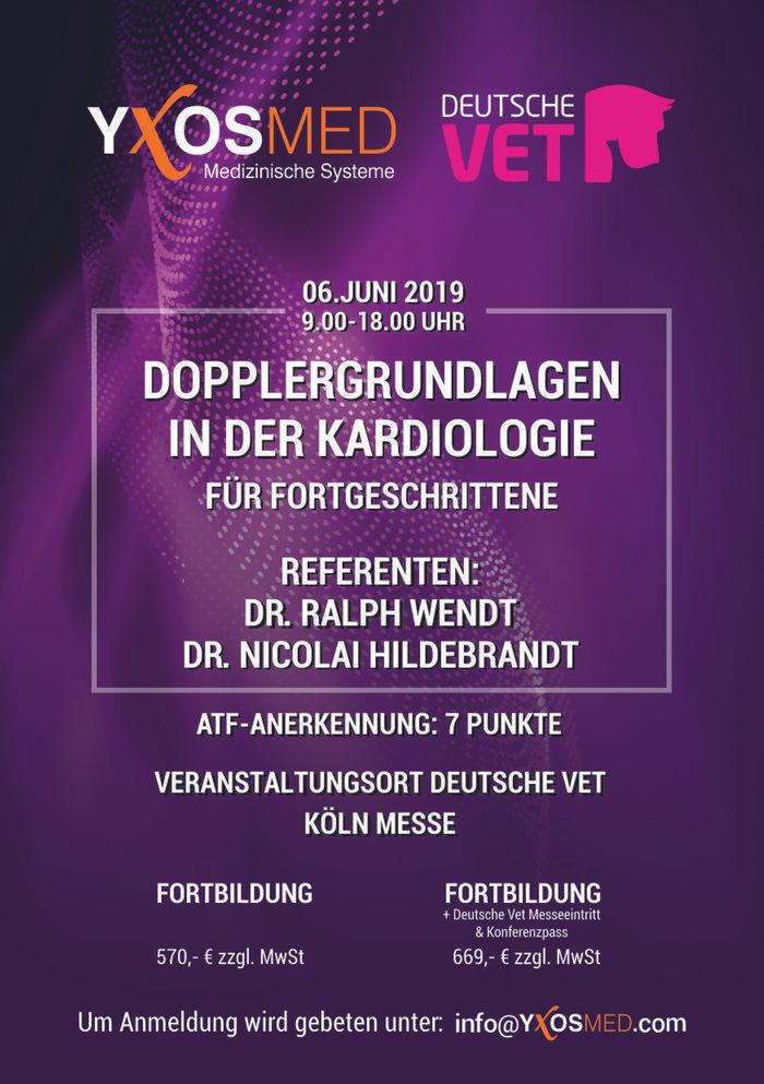 Ultraschallseminar: Dopplergrundlagen in der Kardiologie bei Hund und Katze