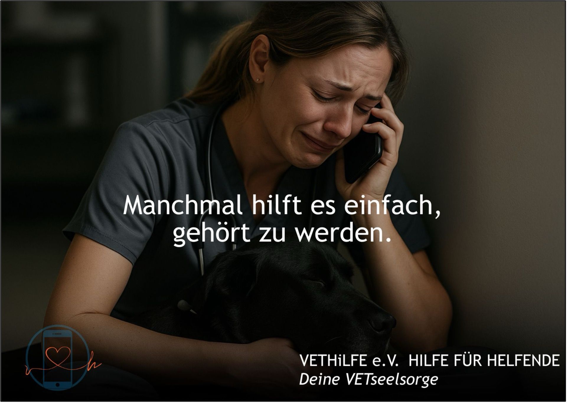 Abb.2: „Manchmal hilft es einfach, gehört zu werden.“ VETHiLFE e.V. (Bildrecht bei Julia von auroraimagination) 