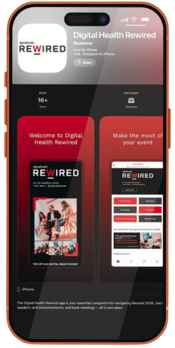 A phone with the Rewired app