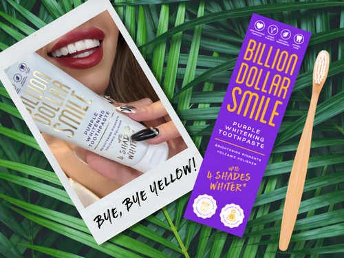 Billion Dollar Smile Unveils Purple Whitening Toothpaste: A Safe, Daily Teeth Whitening you can recommend