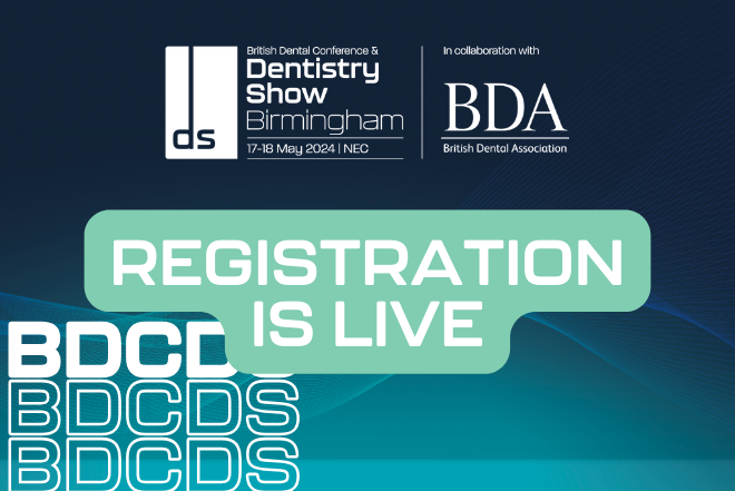 Registration is now live for BDCDS