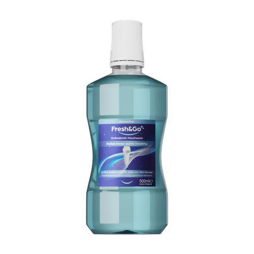 FRESH AND GO ORTHODONTIC MOUTHWASH 500ML