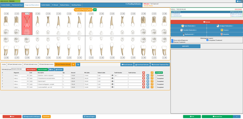 Diagnosis and Observation screen