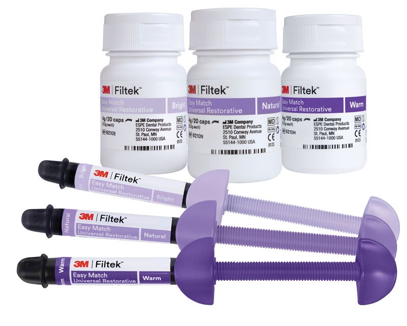 3M™ Filtek™ Easy Match Universal Restorative - Simplified shade selection with non-sticky handling 