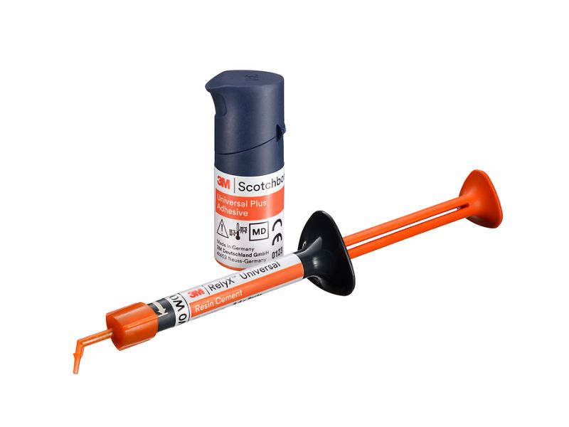 3M™ RelyX™ Universal Resin Cement and 3M™ Scotchbond™ Universal Plus Adhesive - The two that can do it all!