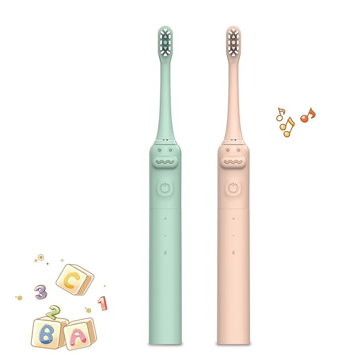 TS42C Premium Kids Sonic Toothbrush: Ultra-Quiet Stainless Steel Motor & Antimicrobial Care for OEM/ODM Partnerships