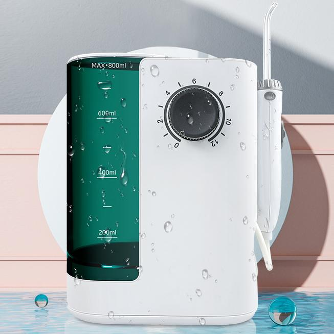 RLI512 UV-Sanitising Counter-top Water Flosser: 800ml Family Capacity with Stepless Pressure Control & 1700 Pulses/Min