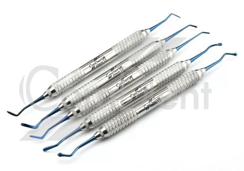 Composite Filling Instruments Set Of 5 PCS, Titanium Coated 