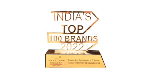 Brainium Information Technologies Pvt. Ltd. Is Recognised As One Of The Top 100 Brands In India, 2022