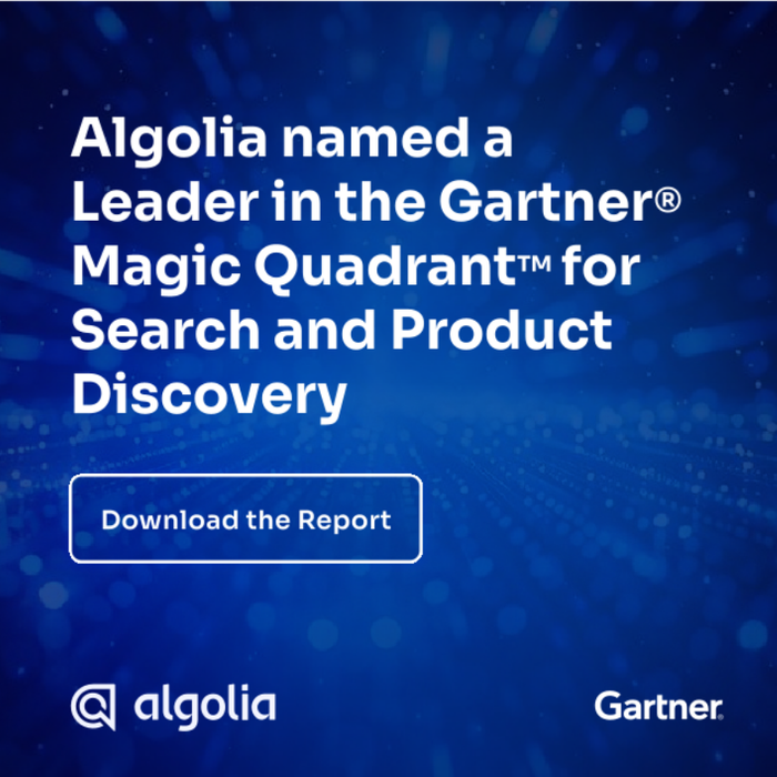 Algolia Named a Leader in 2025 Gartner® Magic Quadrant™ for Search and Product Discovery