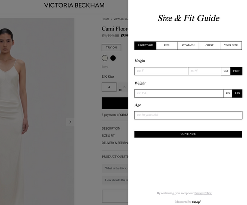 Kleep AI Sizing