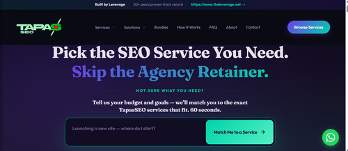 E-Commerce SEO TapasSEO - FIXED PRICE SEO & AI-Search Visibility for Online Stores
