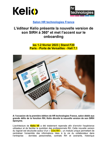 L’éditeur Kelio présente la nouvelle version de son SIRH à 360° et met l’accent sur le onboarding