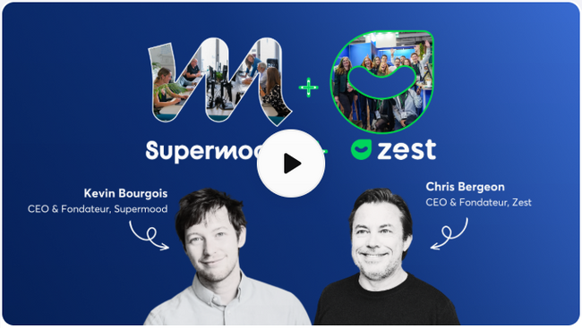 Zest et Supermood s'unissent pour réinventer l'engagement et la performance des collaborateurs à l'ère de la Management Tech
