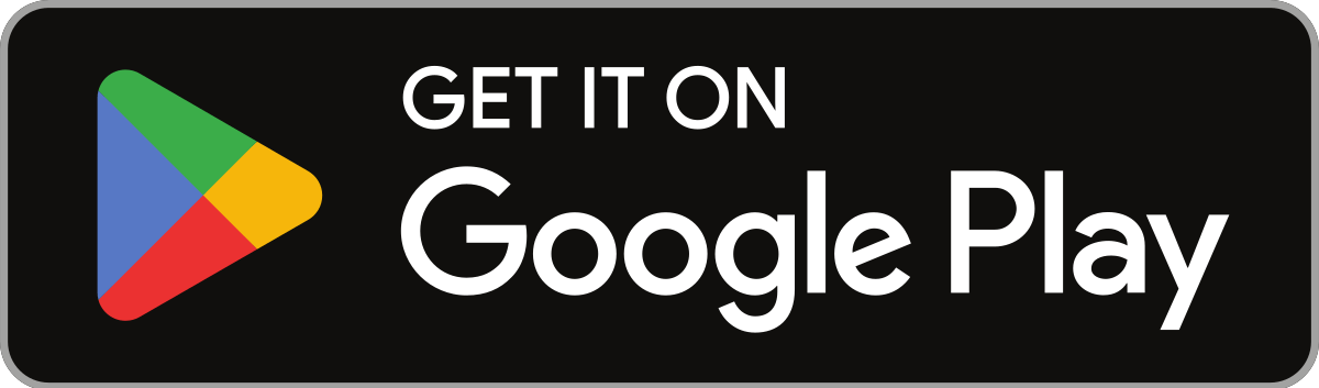 Black square google play app store logo