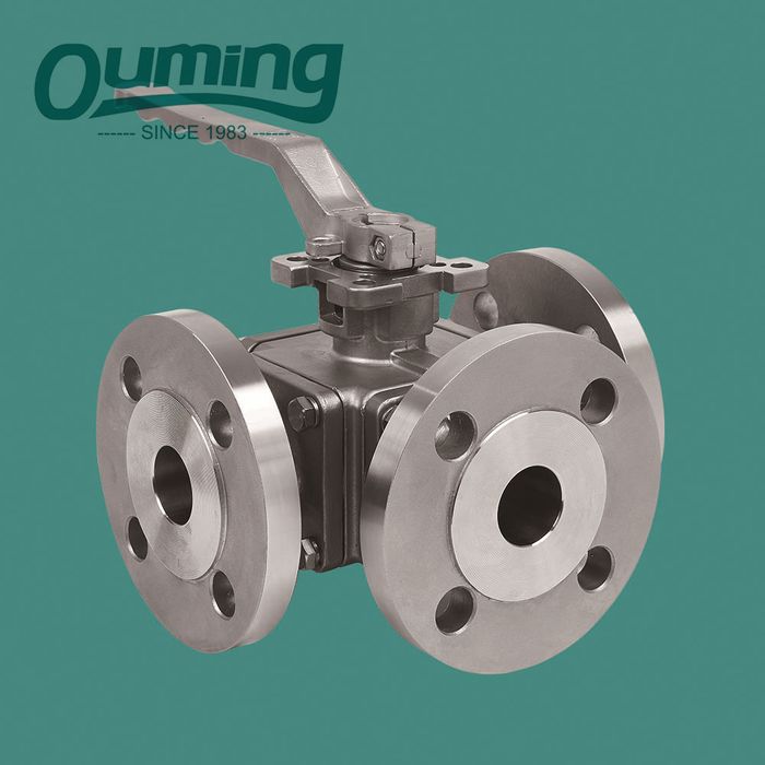 Multi port Flange ball valve