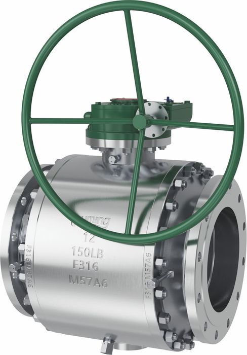 Trunnion ball valve