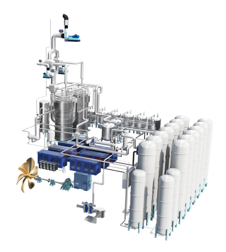 Ammonia to Power - Aframax 15MW Ammonia Cracker + Fuel Cell Power System