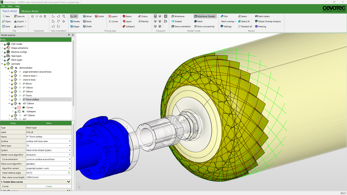 ARTIST STUDIO - CAD-CAM software for dome reinforcements