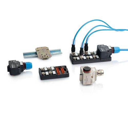 Standardized wiring of sensors in explosion-protected areas