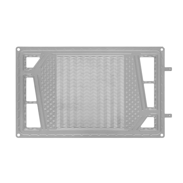 Stamped Titanium Bipolarplates for fuel cells