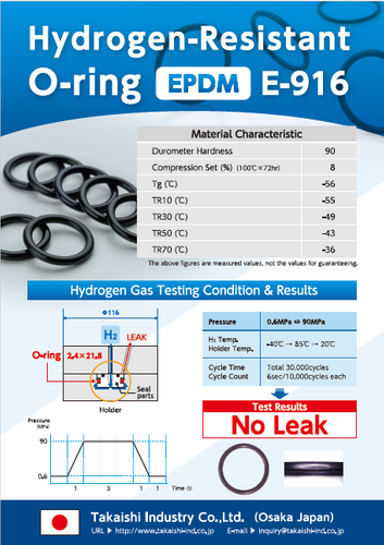 Hydrogen-Resistant O-ring EPDM