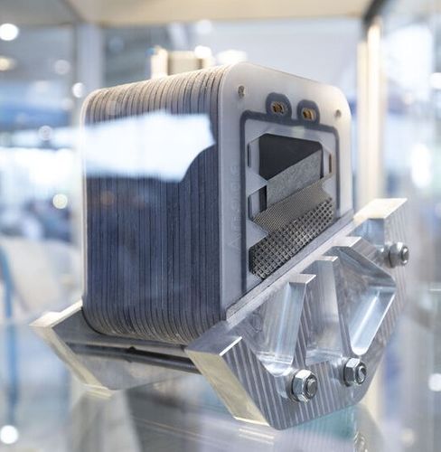 Welded PEM electrolyzers with carbon-based bipolar plates