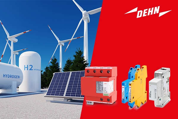 Move safely into the future of hydrogen with comprehensive lightning protection from DEHN