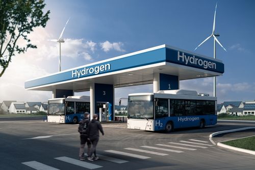 The construction of a liquid hydrogen bus refueling station has been completed by SK PLUG Hyverse