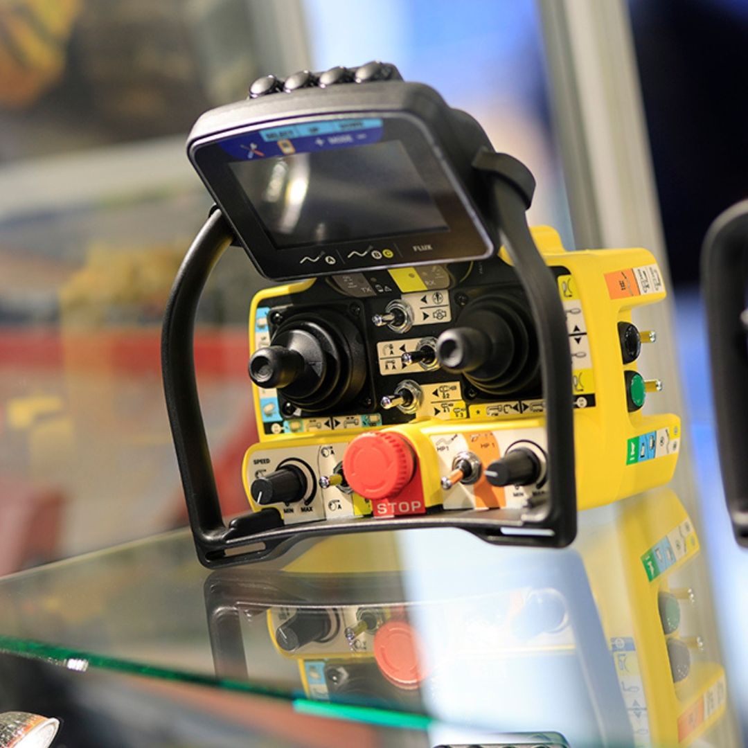 Photo shows a close up of technology on display at iVT Expo