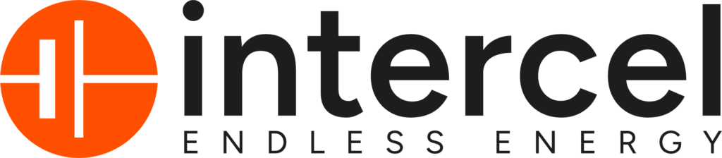 Photo shows Intercel logo