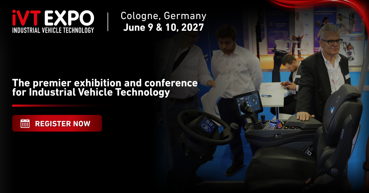Photo shows an iVT Expo Europe marketing banner