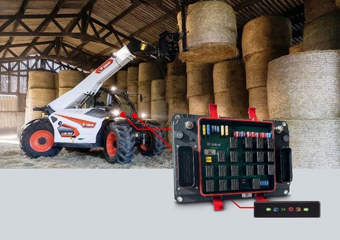 Compact electrics for telehandlers