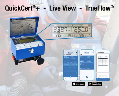 Digital Hydraulic Multimeter lets you access live readings remotely via QuickCert®+ app