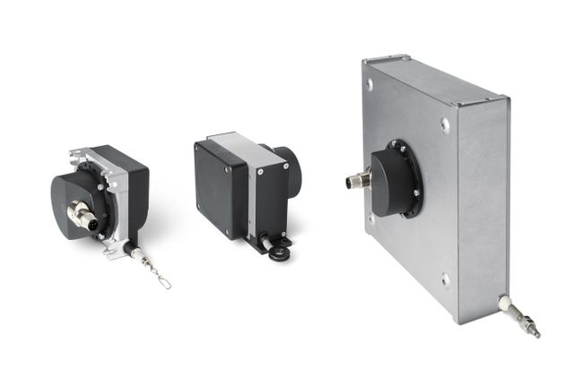 Safe draw-wire encoders for mobile machines