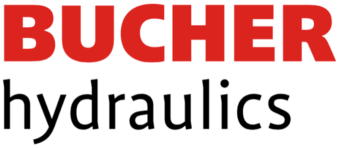 Photo shows the Bucher Hydraulics logo