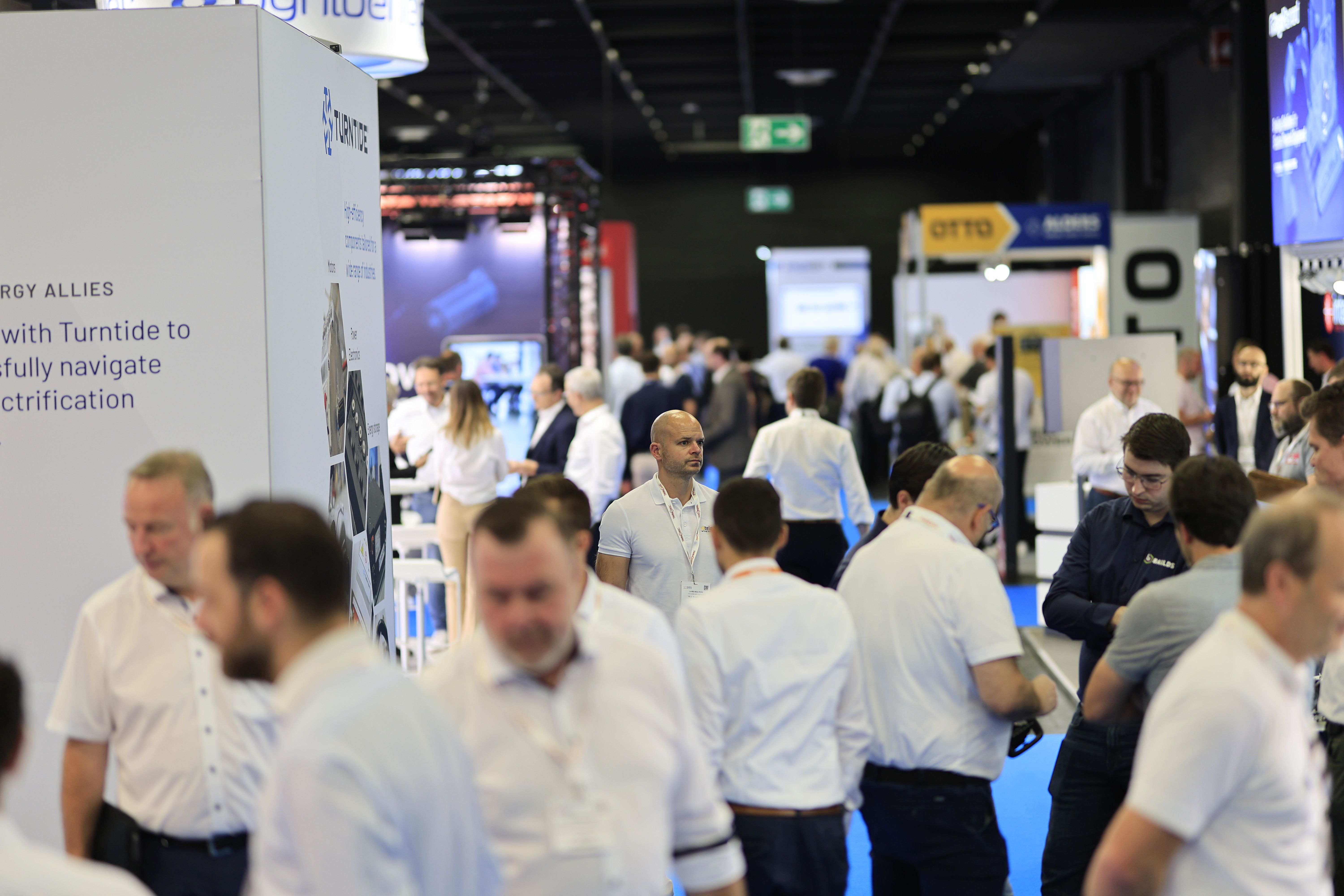Photo shows a busy show floor at iVT Expo in Cologne