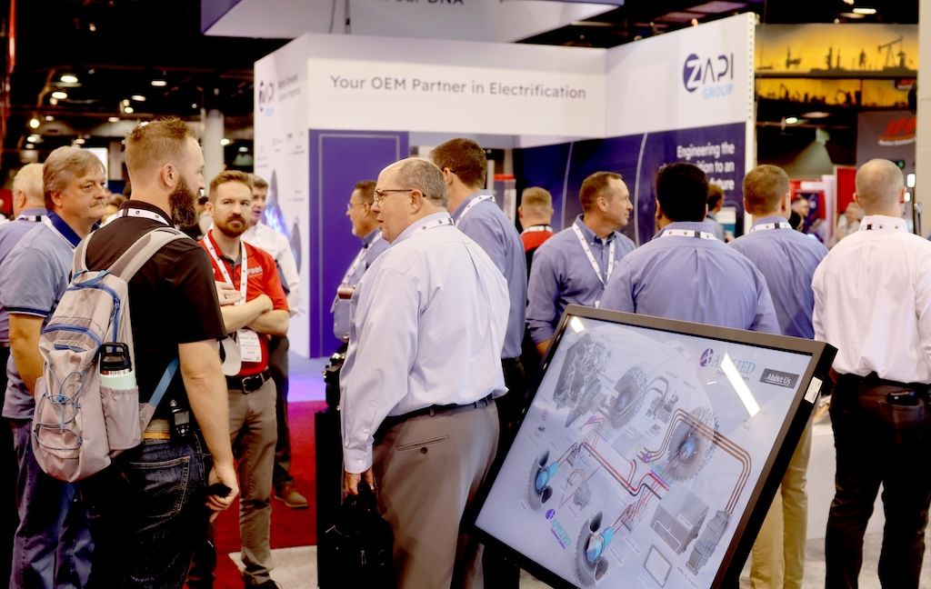 Photo shows iVT Expo USA 2026 - a busy expo hall