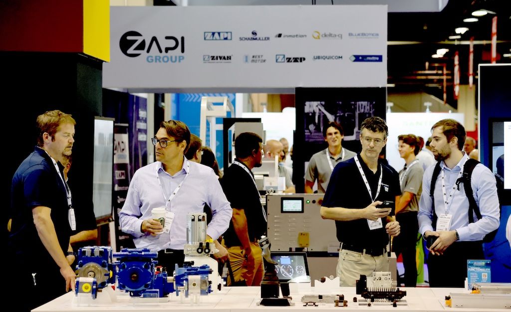 Photos shows a busy expo hall at iVT Expo USA