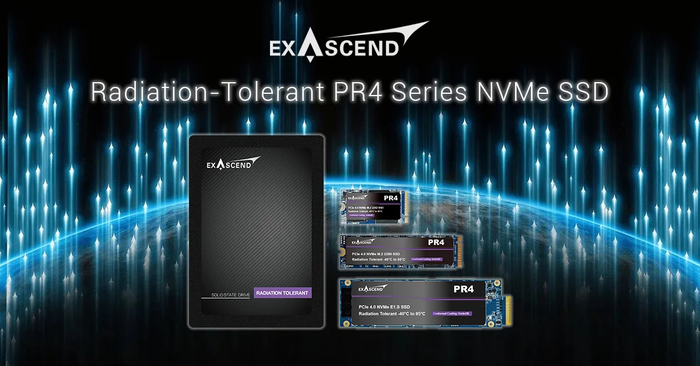 Exascend PR4 Series: Radiation-Tolerant NVMe SSDs for Commercial Aerospace and Critical Systems