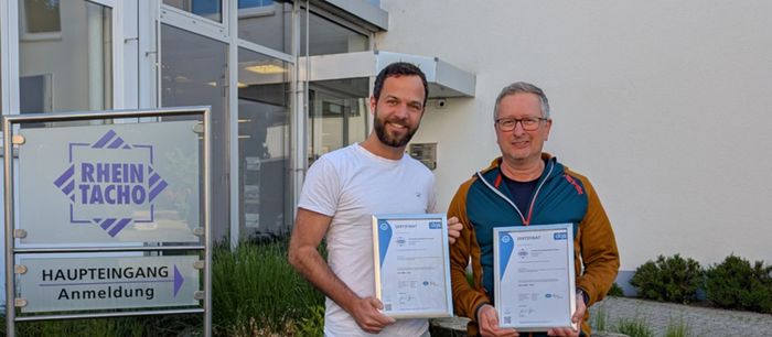 RHEINTACHO Successfully Recertified to DIN ISO 9001:2015 and DIN ISO 14001:2015 by DQS