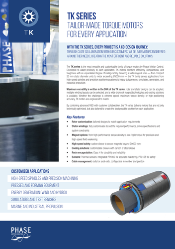 TK Series Torque Motor