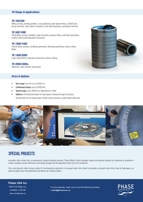 TK Series Torque Motor