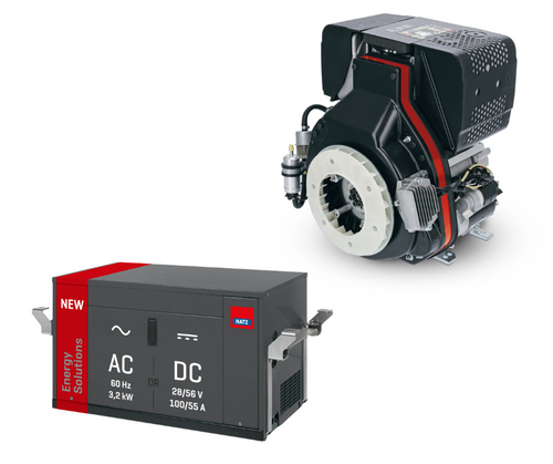 Diesel hybrid battery chargers