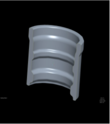 Near-net-shape radial rolled forged rings