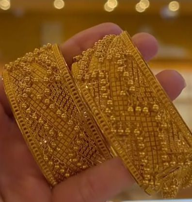 golden ball bangle