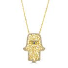 18K Gold Plated Hasma Hand Necklace
