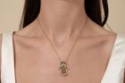 18K Gold Plated Hasma Hand Necklace