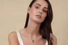 18K Gold Plated Rose Quartz Necklace