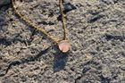 18K Gold Plated Rose Quartz Necklace